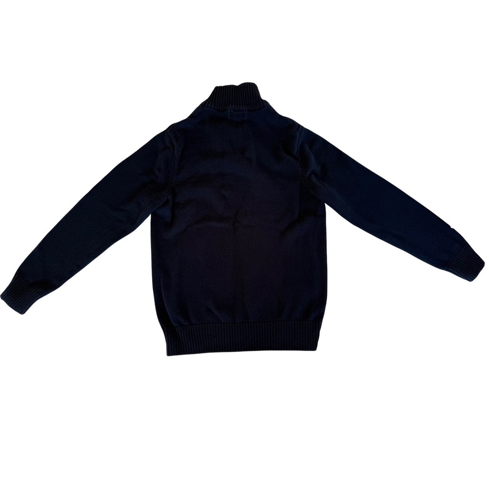 Dockers Mens Quarter Zip Pullover Sweater S/P Small Blue Cotton Knit Ribbed - Picture 6 of 6
